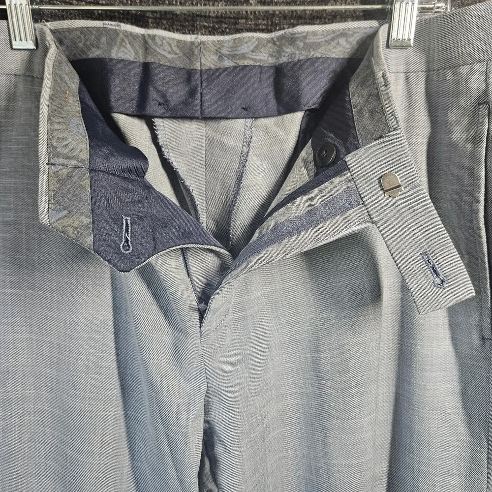 Polo Lauren Ralph Lauren Mens Classic Flat Front Dress Pants 34x30 Light Blue